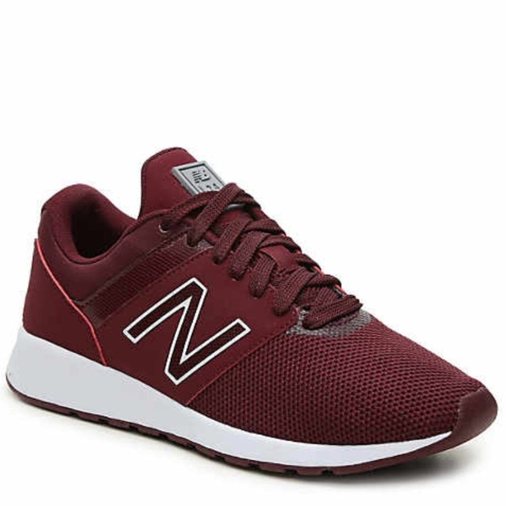 Burgundy New Balance 24s